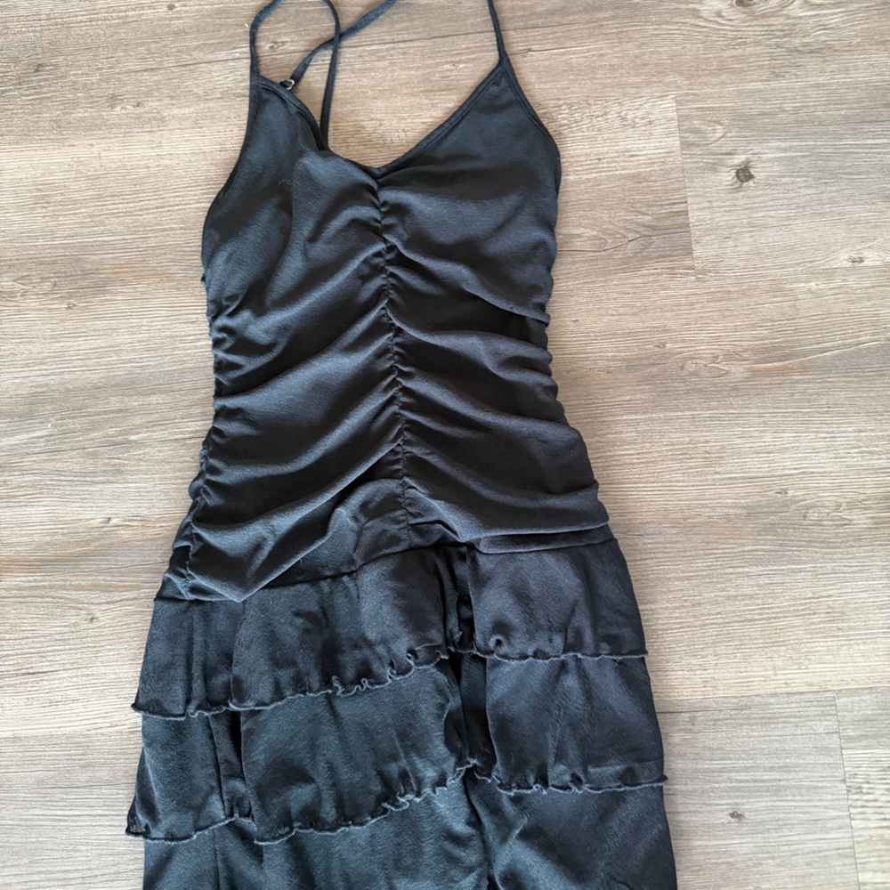 wild fable black frill dress